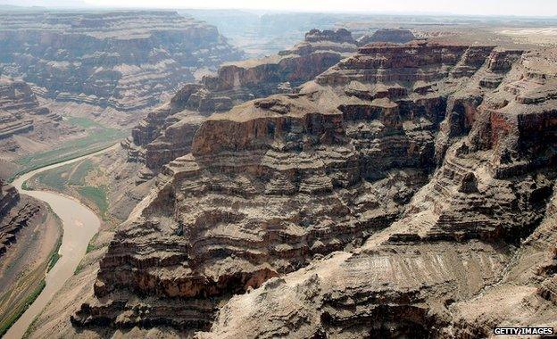 Grand Canyon aerial shot