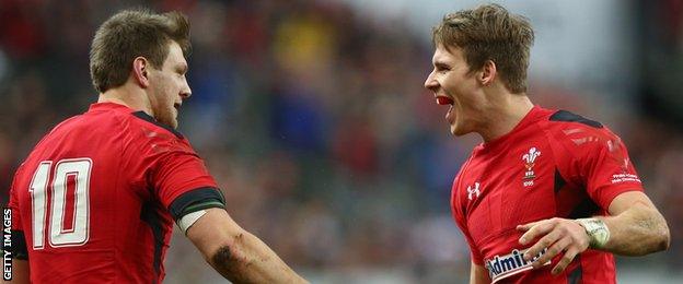 Dan Biggar Liam Williams Wales Six Nations