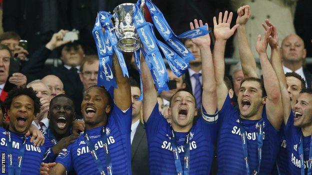 Chelsea lift the 2015 Capital One Cup