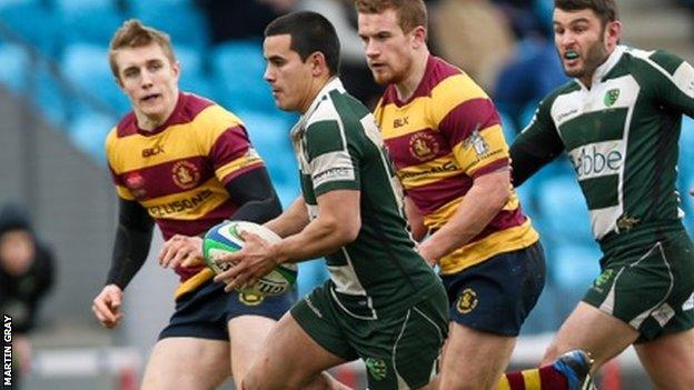 Glen Walters was one of Guernsey's try-scorers