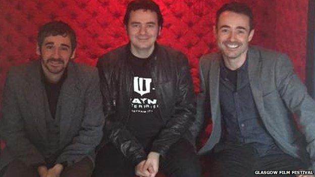 TONGS YA BAS! Small Faces' three brothers Iain Robertson, Steven Duffy and Joe McFadden reunited 20 years on