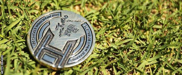 A World Cup coin