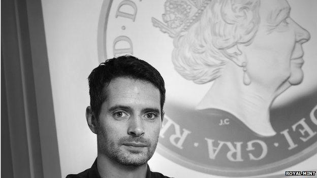 Jody Clark with new coin