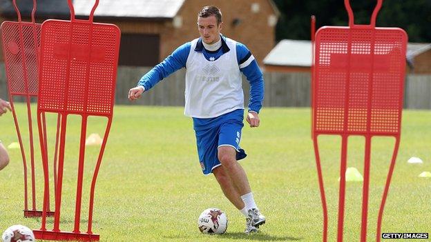 Northampton Town training at Moulton College