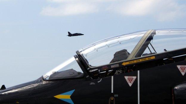 Hawk jets at RAF Valley, Anglesey