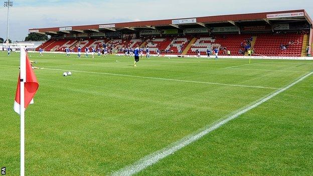 Aggborough, home of Kidderminster Harriers