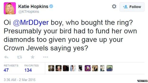 Katie Hopkins tweet