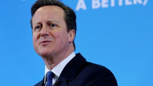 David Cameron at a campaign event in Colchester on 2 March