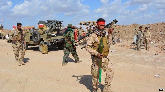 Iraqi government forces in northern part of Diyala province, bordering Salaheddin province. 2 March 2015