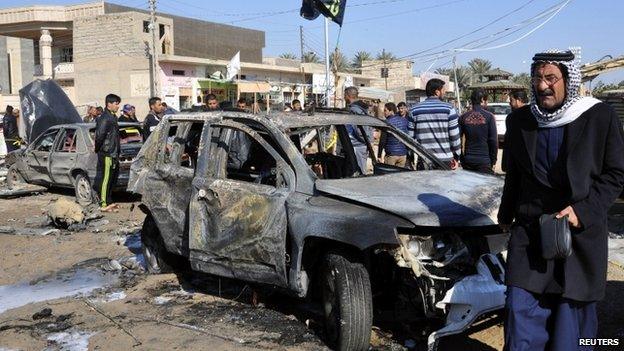 Bomb attack in Mahmoudiyah, south of Baghdad, 26 February 2015