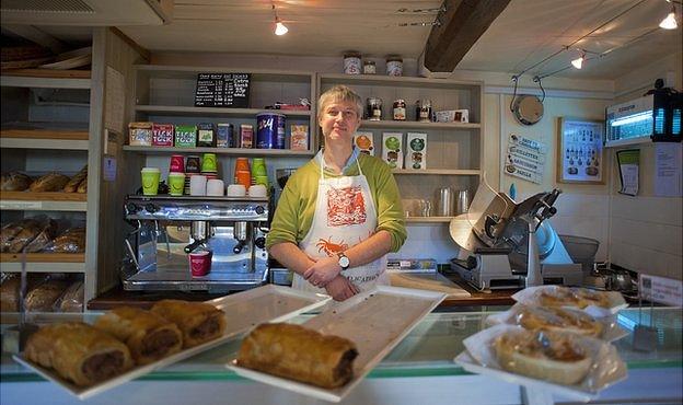 Nick Howard in the Blakeney delicatessen