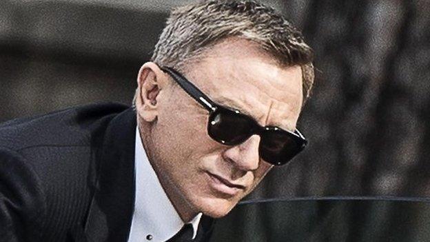 Daniel Craig filming Bond film Spectre in Rome