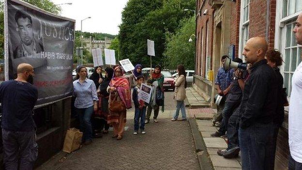 Vigil outside police station in High Wycombe