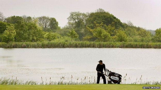 Celtic Manor Resort course lake