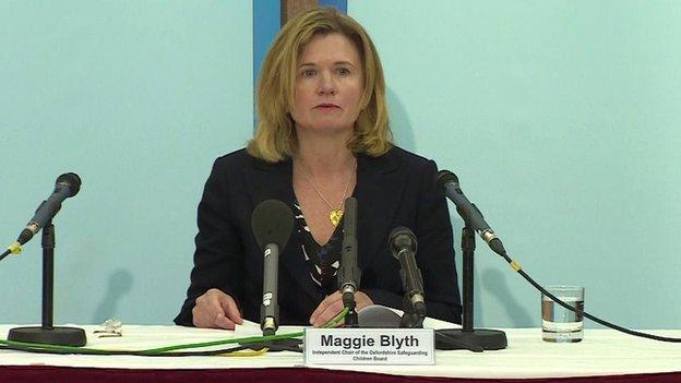 Maggie Blyth, independent chair of the Oxfordshire Safeguarding Children Board