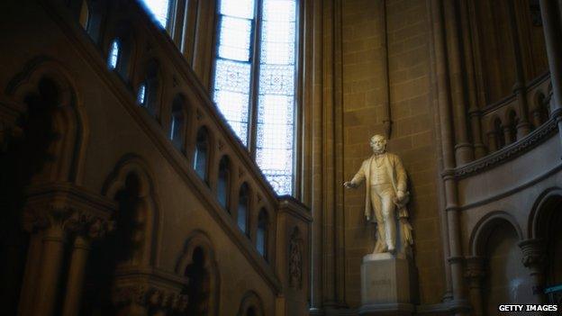 Inside Manchester Town Hall