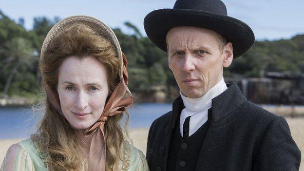 Genevieve O'Reilly and Ewen Bremner in Banished