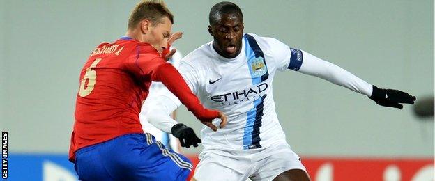 Manchester City midfielder Yaya Toure