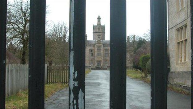 The former North Wales Hospital in Denbigh