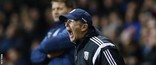 West Brom manager Tony Pulis