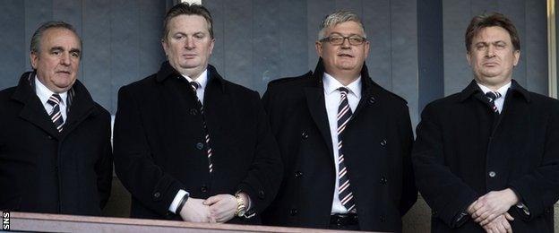 Derek Llambias, Sandy Easdale, Barry Leach and James Easdale