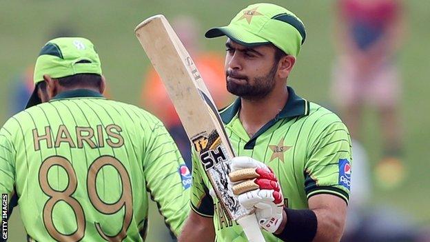 Pakistan's Haris Sohail and Ahmed Shehzad