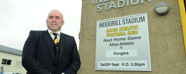 Alloa chairman Mike Mulraney