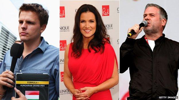 Jake Humphrey, Susanna Reid, Chris Moyles