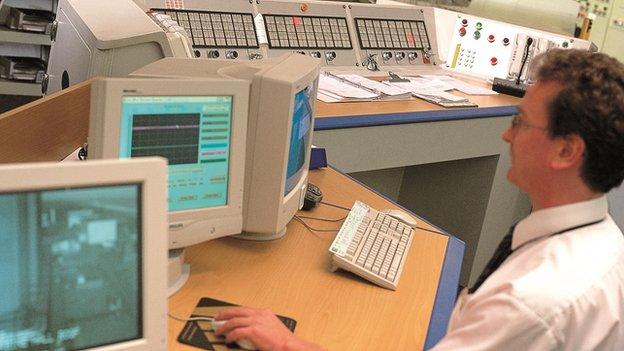 Sizewell A's main control room