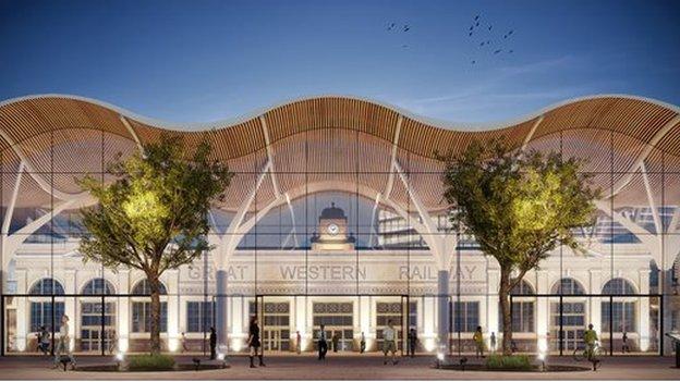 artists impression Cardiff central station