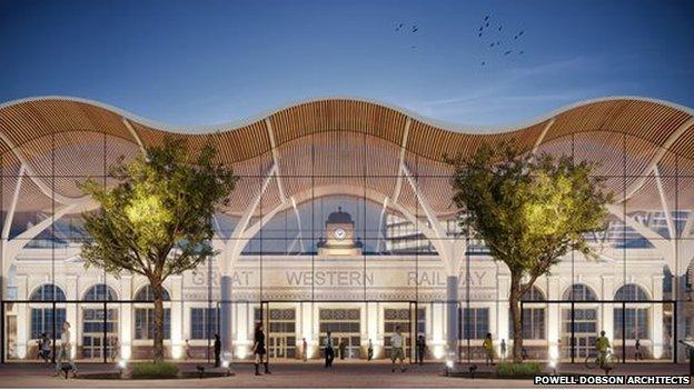 artists impression Cardiff central station