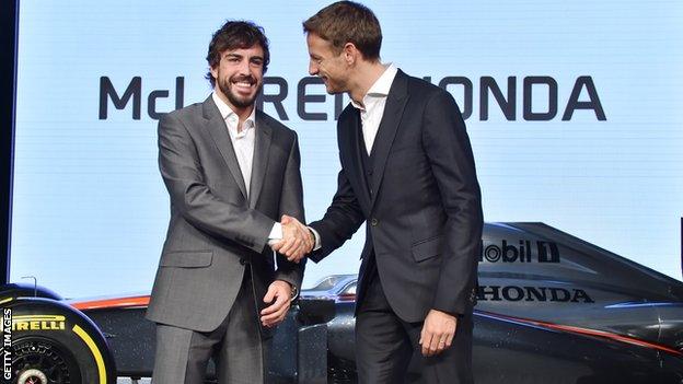 Fernando Alonso and Jensen Button