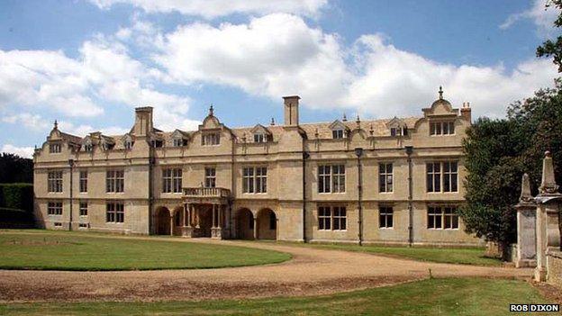 The east front of Apethorpe Hall