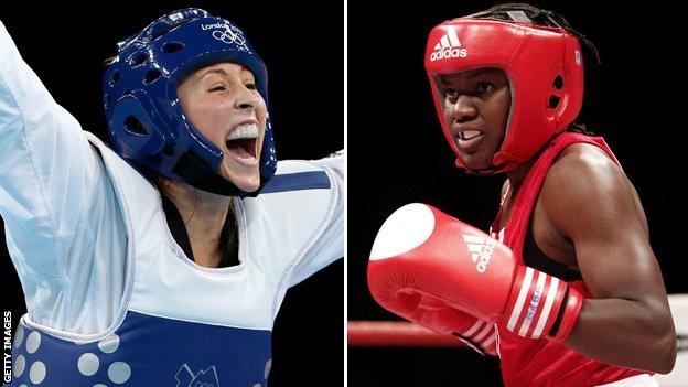 Jade Jones and Nicola Adams