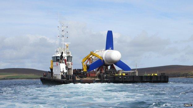 Voith turbine being transported