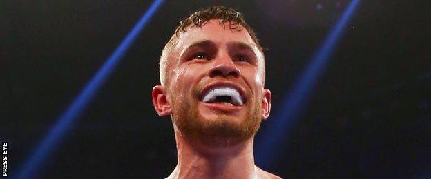 Carl Frampton defended his IBF super-bantamweight title with a fifth-round stoppage of American Chris Avalos