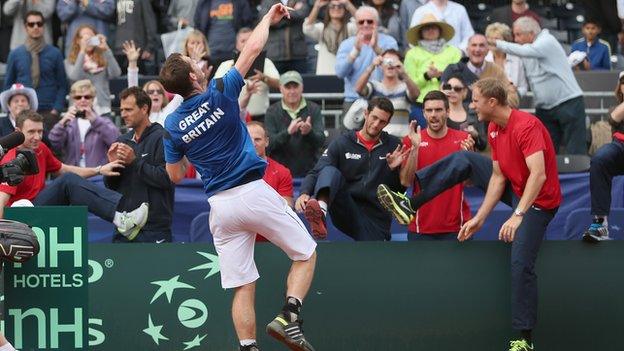 Andy Murray in the Davis Cup