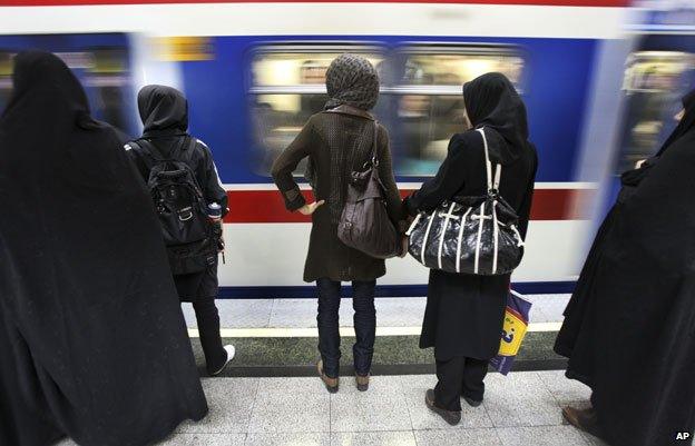 A Tehran metro station