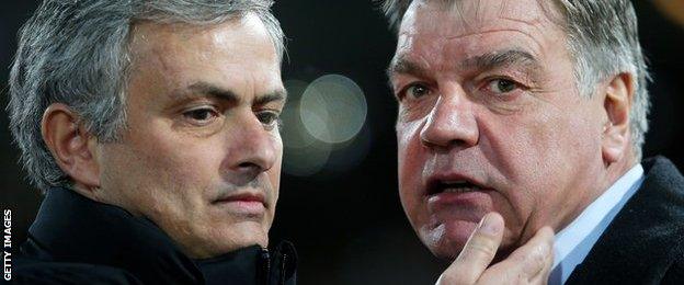 Jose Mourinho and Sam Allardyce