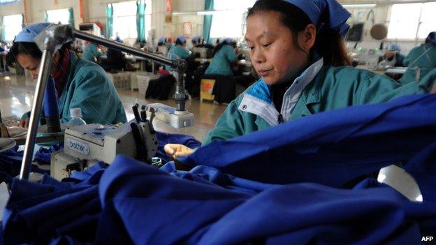 Factory worker in China