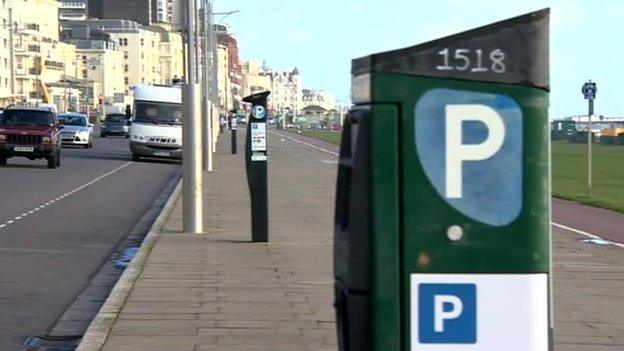 Parking machine in Brighton