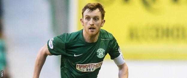 Hibs captain Liam Craig