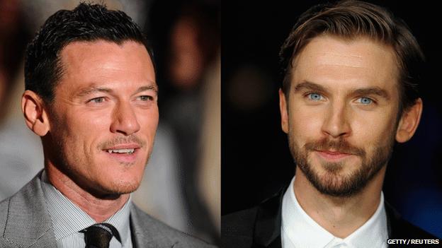 Luke Evans and Dan Stevens