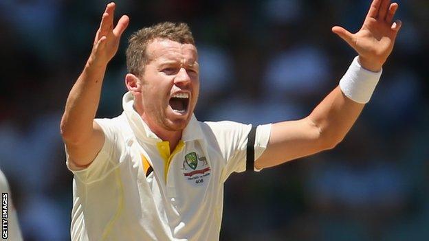 Australia bowler Peter Siddle