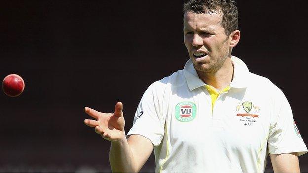 Australia bowler Peter Siddle