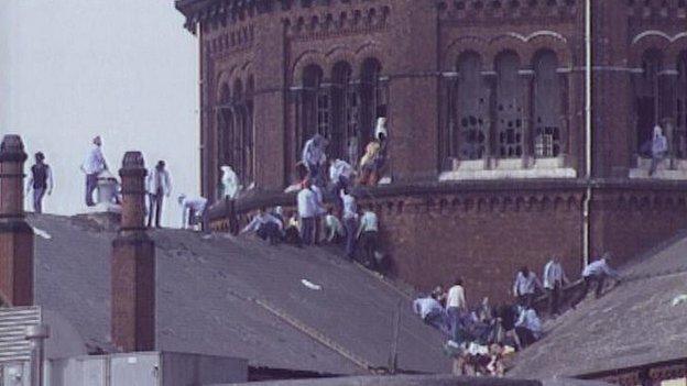 Prisoners on the roof