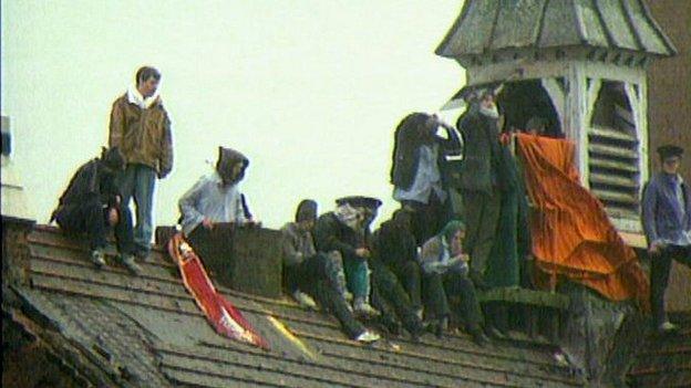 Prisoners on the roof