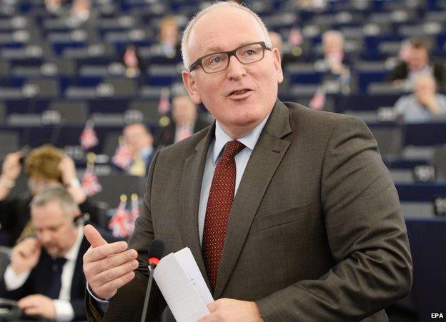 EU Commission First Vice-President Frans Timmermans - file pic