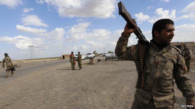 A Shia fighter in Iraq