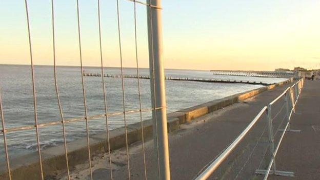 Fenced off Lowestoft